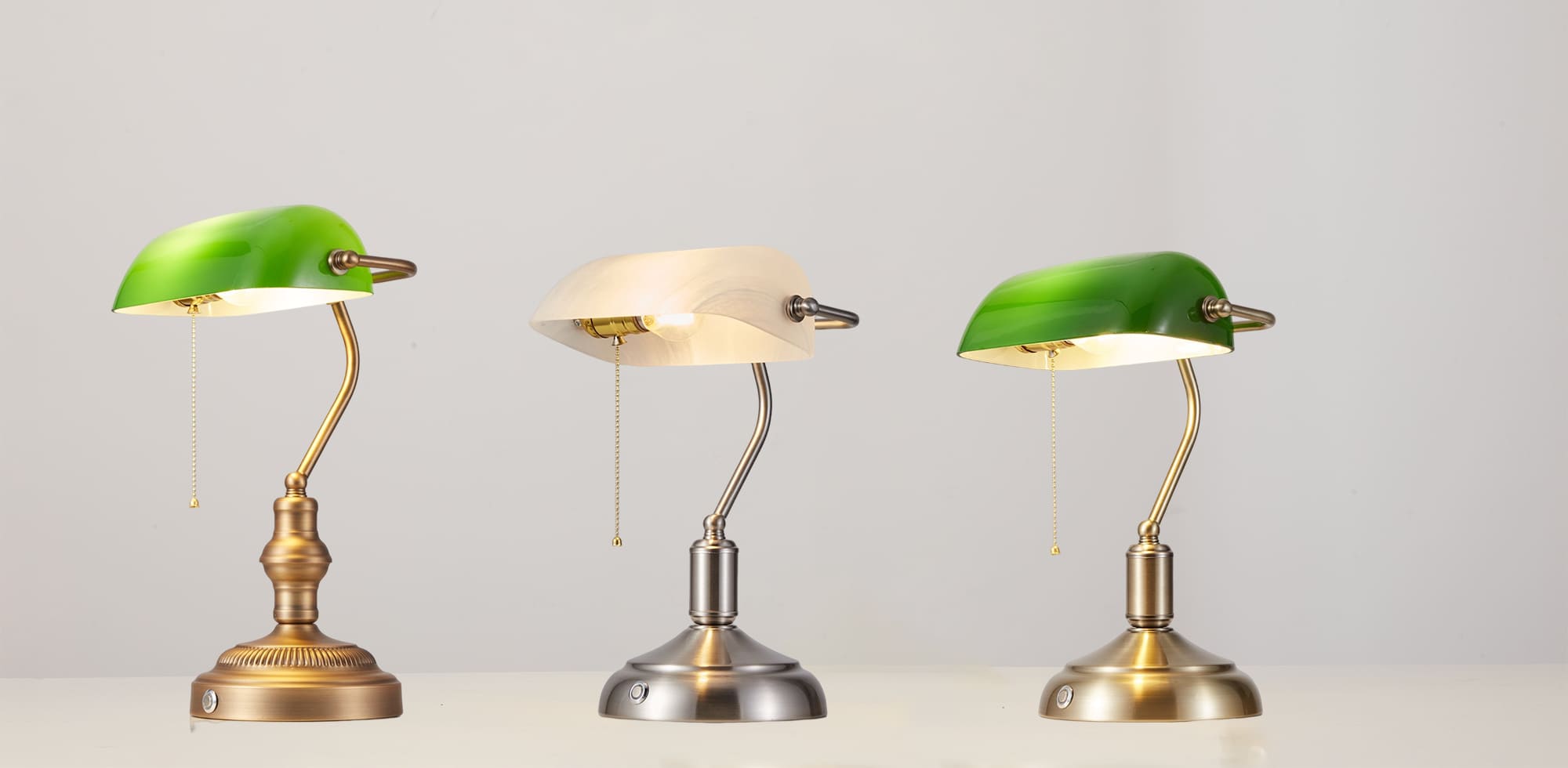 Cordless bankers online lamp