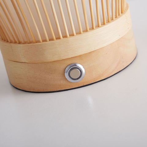 Battery Powered Bamboo Lantern Touch Control