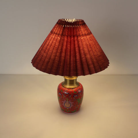 Ceramic Enamel Craft Battery Powered Table Lamp