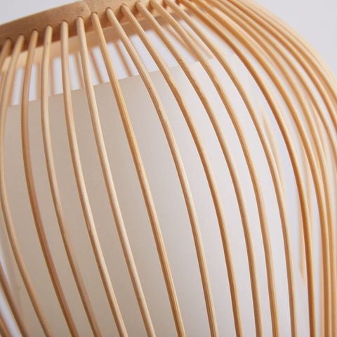 Rechargeable Bamboo Table Lamp Detailed View