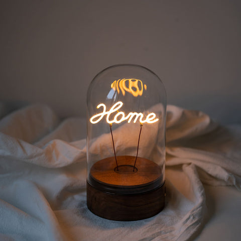 Wooden Edison Lamp