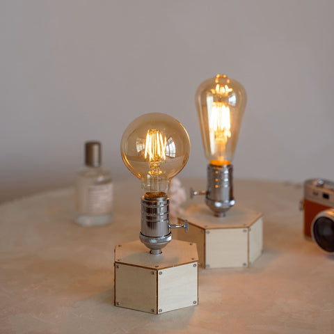 Battery Operated Edison Bulb Lamp - Cordless Farmhouse Lamp