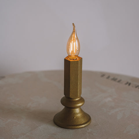 LED Sandstone Candle Table Lamp