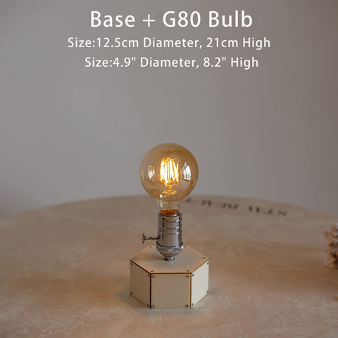 Battery Operated Edison Bulb Lamp - Cordless Farmhouse Lamp