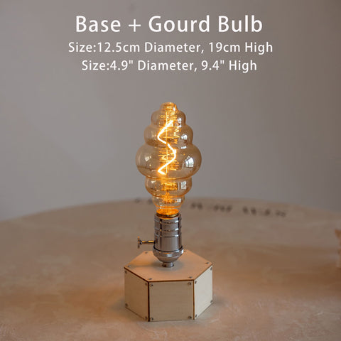 Battery Operated Edison Bulb Lamp - Cordless Farmhouse Lamp