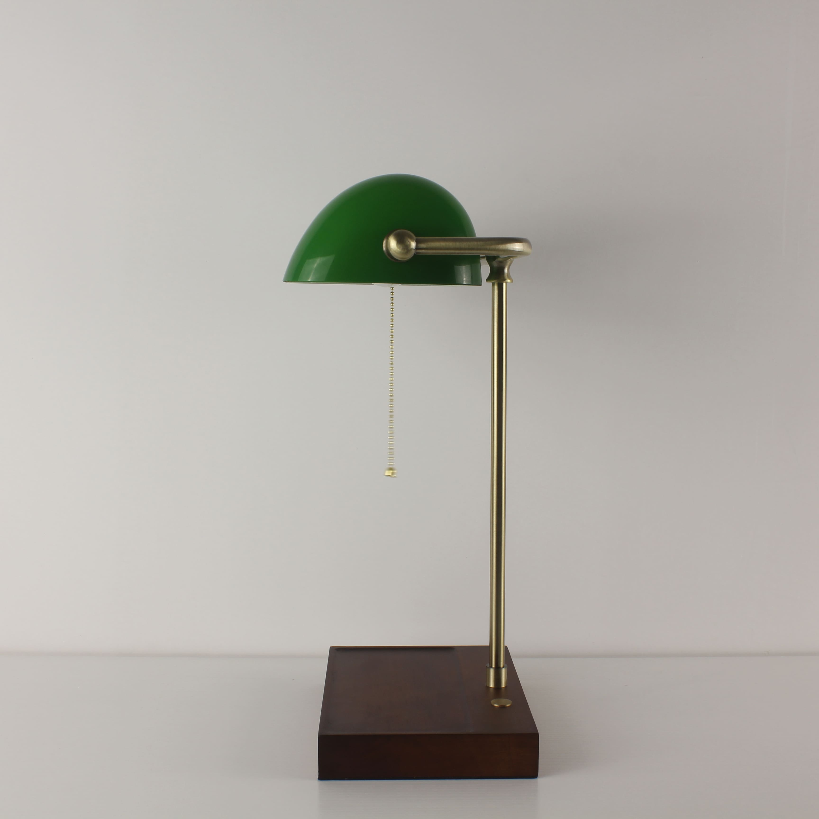 Battery Operated Green Lawyer Lamp - Recharge Green Office Desk Lamp