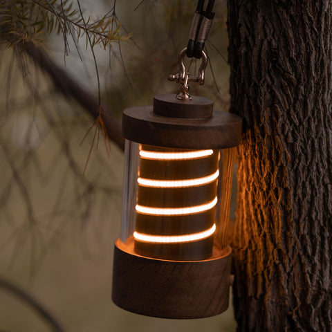 Wooden Rechargeable Lamp for Camping